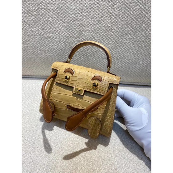 kelly doll  American crocodile top craftsmanship wax thread hand sewing